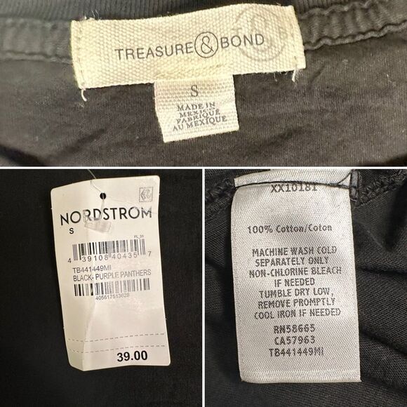 NWT Treasure & Bond BelAir Panthers Graphic Tee Collegiate Retro Aesthetic Small - Picture 9 of 9